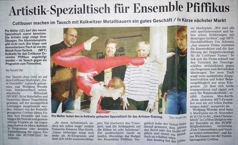 MFT Kolkwitz in der Presse