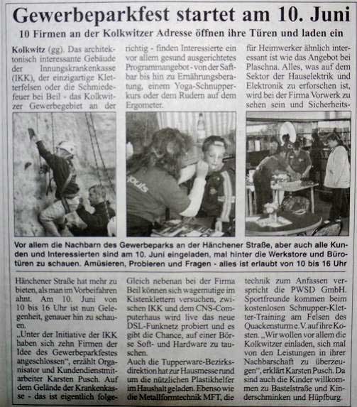 MFT Kolkwitz in der Presse